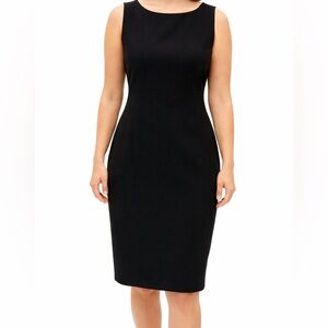 Tahari Black Career Midi Dress Size 6